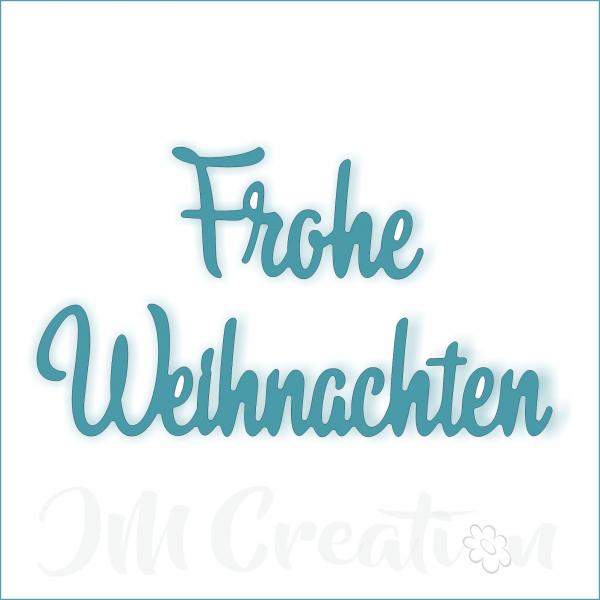 Stanzschablone - Frohe Weihnachten